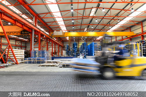 家具工廠貨物倉庫內景高清攝影與高效托運流程